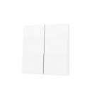 ZENNIO - ZS55. Cache pour bouton poussoir Soft KNX double 55 x 55 mm. Appui en bas - B...