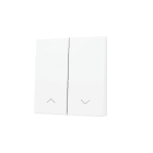 ZENNIO - ZS55. Cache pour bouton poussoir Soft KNX double 55 x 55 mm. Appui en bas - I...