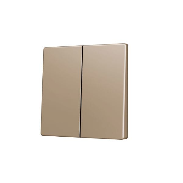 ZENNIO - ZS55. Cache pour bouton poussoir Soft KNX double 55 x 55 mm. Appui en bas&hau...