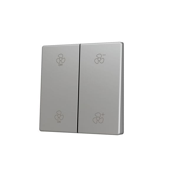 ZENNIO - ZS55. Cache pour bouton poussoir Soft KNX double 55 x 55 mm. Appui en bas&hau...
