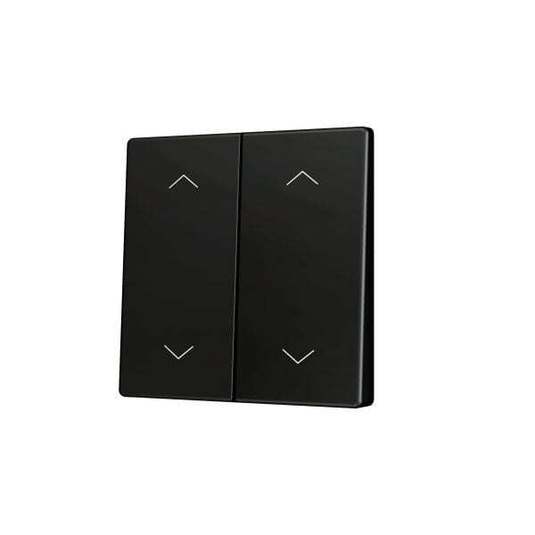 ZENNIO - ZS55. Cache pour bouton poussoir Soft KNX double 55 x 55 mm. Appui en bas&hau...