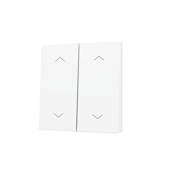 ZENNIO - ZS55. Cache pour bouton poussoir Soft KNX double 55 x 55 mm. Appui en bas&hau...