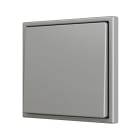 ZENNIO - ZS70. Bouton poussoir "Soft" simple pour 1 entrée binaire 70 x 70 mm ? Argenté