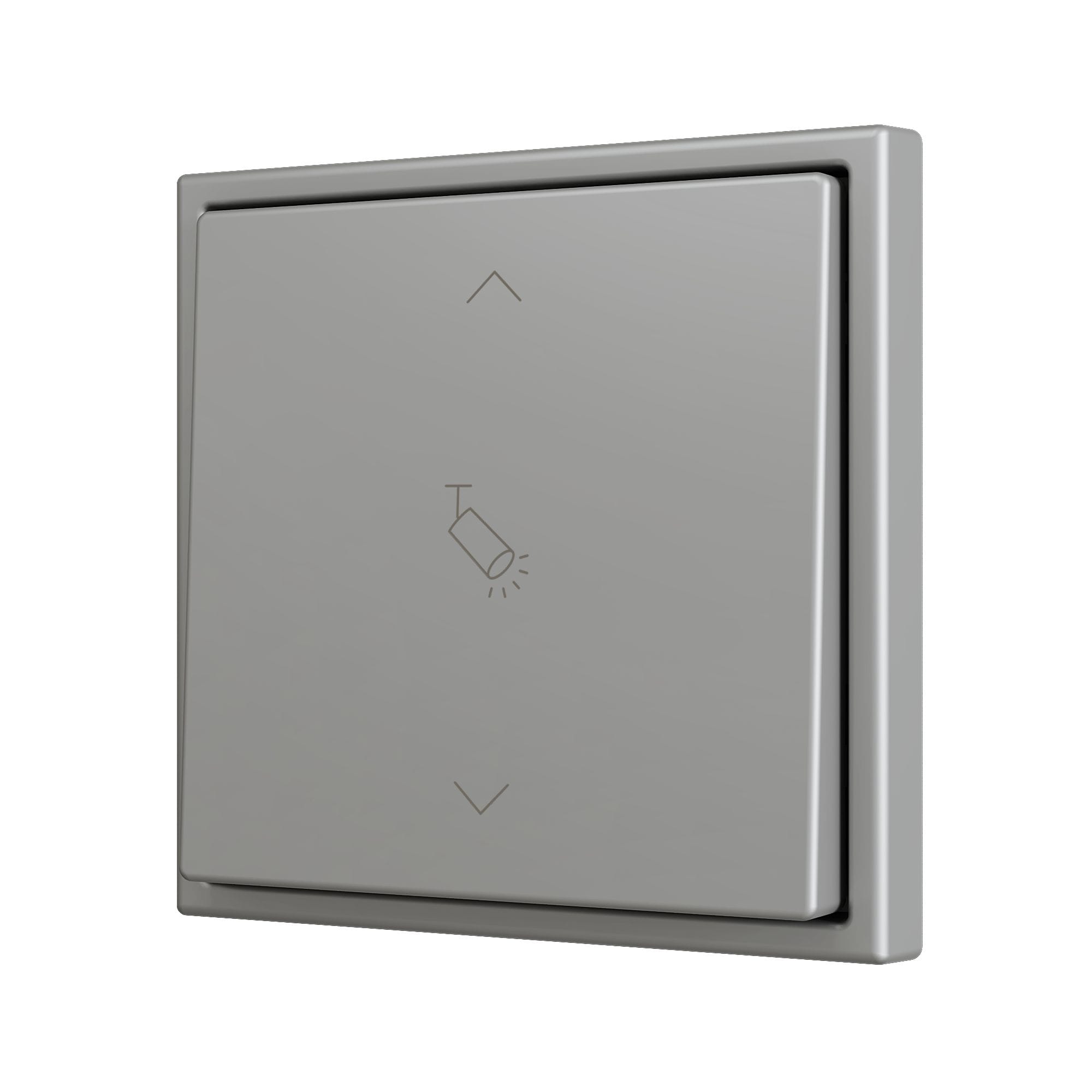 ZENNIO - ZS70. Bouton poussoir "Soft" simple pour 2 entrées binaires 70 x 70 mm ? Arge...