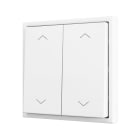 ZENNIO - ZS70. Bouton poussoir "Soft" double pour 4 entrées binaires 70 x 70 mm ? Argenté