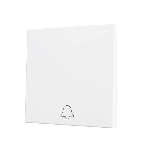 ZENNIO - ZS70. Cache pour bouton poussoir Soft KNX simple 70 x 70 mm. Appui en bas - I...