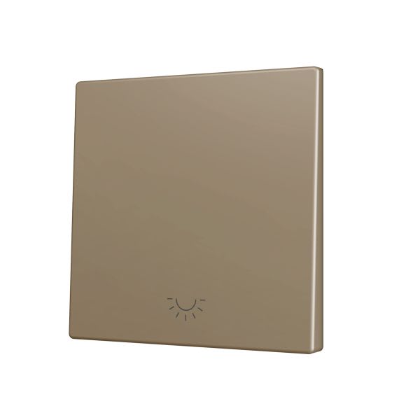 ZENNIO - ZS70. Cache pour bouton poussoir Soft KNX simple 70 x 70 mm. Appui en bas - I...