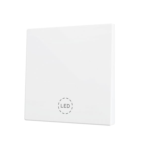 ZENNIO - ZS70. Cache pour bouton poussoir Soft KNX simple 70 x 70 mm. Appui en bas - B...