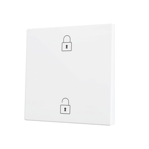 ZENNIO - ZS70. Cache pour bouton poussoir Soft KNX simple 70 x 70 mm. Appui en bas&hau...