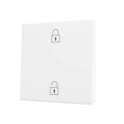 ZENNIO - ZS70. Cache pour bouton poussoir Soft KNX simple 70 x 70 mm. Appui en bas&hau...