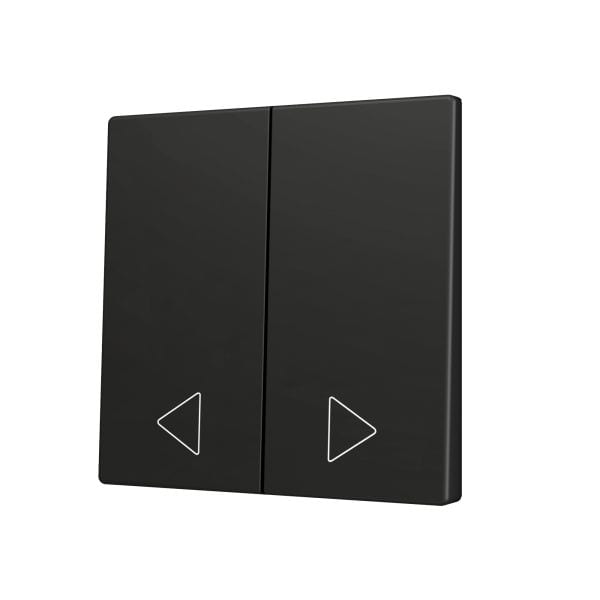 ZENNIO - ZS70. Cache pour bouton poussoir Soft KNX double 70 x 70 mm. Appui en bas - A...