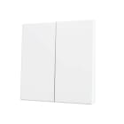 ZENNIO - ZS70. Cache pour bouton poussoir Soft KNX double 70 x 70 mm. Appui en bas - B...