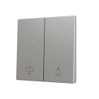 ZENNIO - ZS70. Cache pour bouton poussoir Soft KNX double 70 x 70 mm. Appui en bas - A...