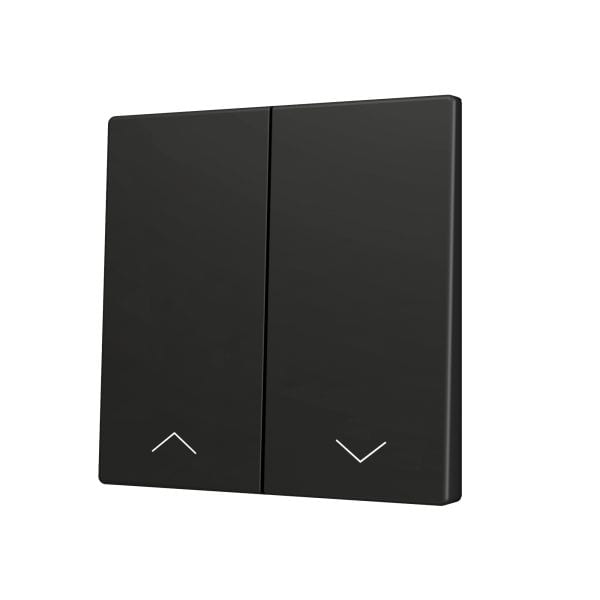 ZENNIO - ZS70. Cache pour bouton poussoir Soft KNX double 70 x 70 mm. Appui en bas - I...