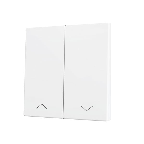ZENNIO - ZS70. Cache pour bouton poussoir Soft KNX double 70 x 70 mm. Appui en bas - I...