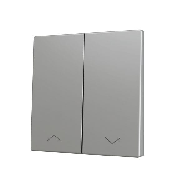 ZENNIO - ZS70. Cache pour bouton poussoir Soft KNX double 70 x 70 mm. Appui en bas - I...