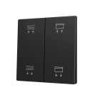 ZENNIO - ZS70. Cache pour bouton poussoir Soft KNX double 70 x 70 mm. Appui en bas&hau...
