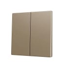 ZENNIO - ZS70. Cache pour bouton poussoir Soft KNX double 70 x 70 mm. Appui en bas&hau...
