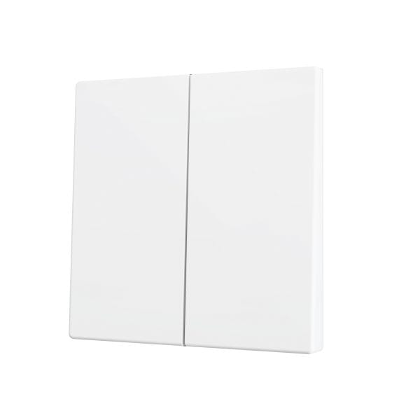 ZENNIO - ZS70. Cache pour bouton poussoir Soft KNX double 70 x 70 mm. Appui en bas&hau...