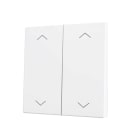 ZENNIO - ZS70. Cache pour bouton poussoir Soft KNX double 70 x 70 mm. Appui en bas&hau...