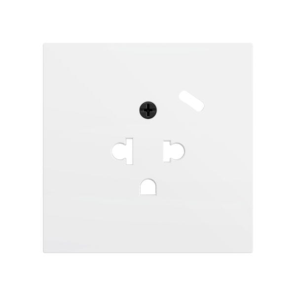 ZENNIO - ZS70. Cache pour base de prise euro-américain avec USB C 55 x 55 mm - Blanc mat