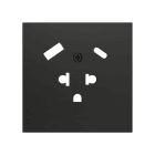 ZENNIO - ZS70. Cache pour base de prise euro-américain avec USB C et A 55 x 55 mm - An...