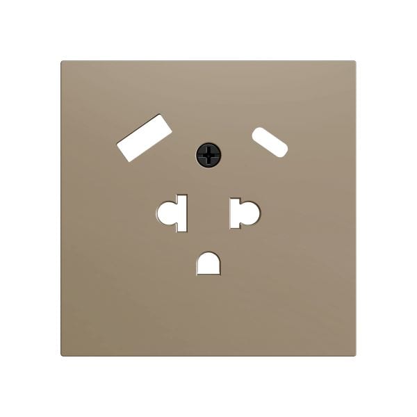 ZENNIO - ZS70. Cache pour base de prise euro-américain avec USB C et A 55 x 55 mm - Ch...