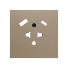 ZENNIO - ZS70. Cache pour base de prise euro-américain avec USB C et A 55 x 55 mm - Ch...