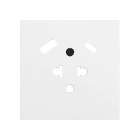 ZENNIO - ZS70. Cache pour base de prise euro-américain avec USB C et A 55 x 55 mm - Bl...