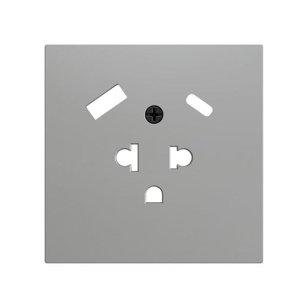 ZENNIO - ZS70. Cache pour base de prise euro-américain avec USB C et A 55 x 55 mm - Ar...