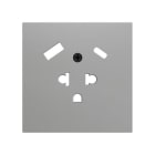 ZENNIO - ZS70. Cache pour base de prise euro-américain avec USB C et A 55 x 55 mm - Ar...