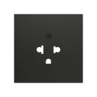 ZENNIO - ZS70. Cache pour base de prise euro-américain 55 x 55 mm - Anthracite