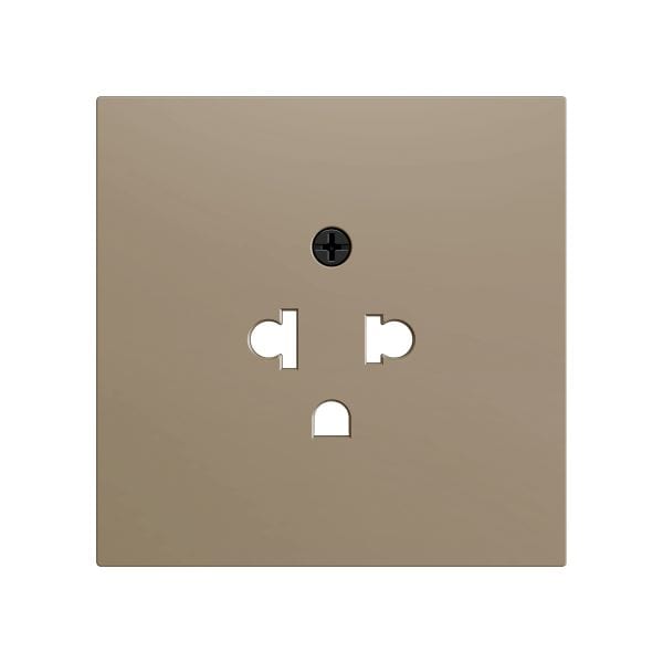 ZENNIO - ZS70. Cache pour base de prise euro-américain 55 x 55 mm - Champagne