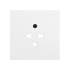 ZENNIO - ZS70. Cache pour base de prise euro-américain 55 x 55 mm - Blanc mat