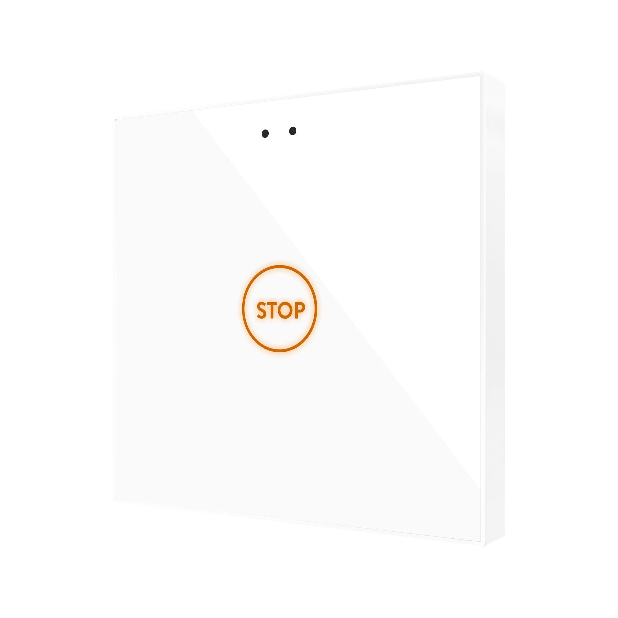 ZENNIO - Flat RGB 1. Interrupteur capacitif en verre - 1 bouton - Personnalisé