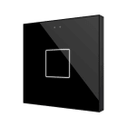 ZENNIO - Flat RGB 1. Interrupteur capacitif en verre - 1 bouton - Anthracite
