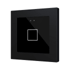ZENNIO - Flat RGB 55 X1. Interrupteur capacitif en verre 55 x 55 ? 1 bouton - Anthraci...