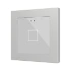 ZENNIO - Flat RGB 55 X1. Interrupteur capacitif en verre 55 x 55 ? 1 bouton - Argent (...
