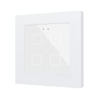 ZENNIO - Flat RGB 55 X4. Interrupteur capacitif en verre 55 x 55 ? 4 boutons - Blanc (...
