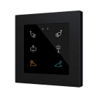 ZENNIO - Flat RGB 55 X6. Interrupteur capacitif en verre 55 x 55 ? 6 boutons - Personn...