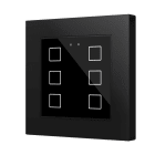 ZENNIO - Flat RGB 55 X6. Interrupteur capacitif en verre 55 x 55 ? 6 boutons - Anthrac...