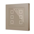 ZENNIO - Flat RGB 55 X6. Interrupteur capacitif en verre 55 x 55 ? 6 boutons - Champag...