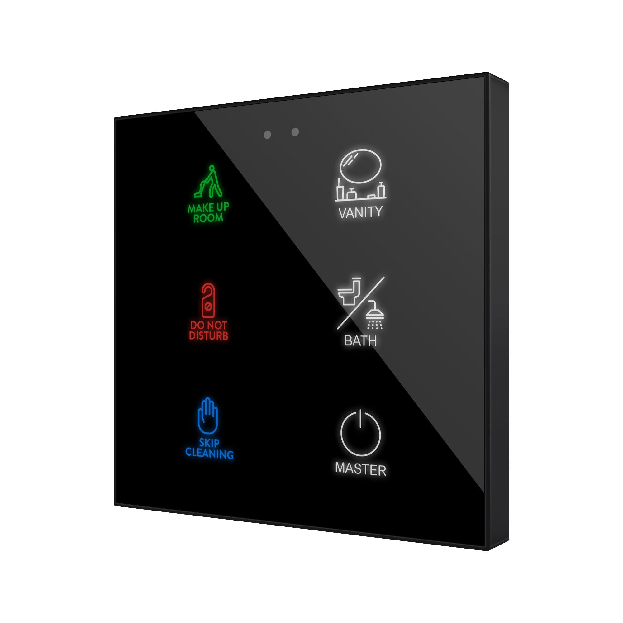 ZENNIO - Flat RGB 6. Interrupteur capacitif en verre - 6 boutons - Personnalisé