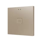 ZENNIO - Tecla RGB 1. Interrupteur capacitif en polycarbonate ? 1 bouton - Champagne