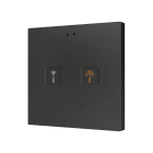 ZENNIO - Tecla RGB 2. Interrupteur capacitif en polycarbonate ? 2 boutons - Personnalisé