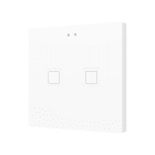 ZENNIO - Tecla RGB 2. Interrupteur capacitif en polycarbonate ? 2 boutons - Blanc
