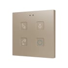 ZENNIO - Tecla RGB 4. Interrupteur capacitif en polycarbonate ? 4 boutons - Personnalisé