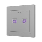 ZENNIO - Tecla RGB 55 X2. Interrupteur capacitif en polycarbonate 55 x 55 ? 2 boutons ...