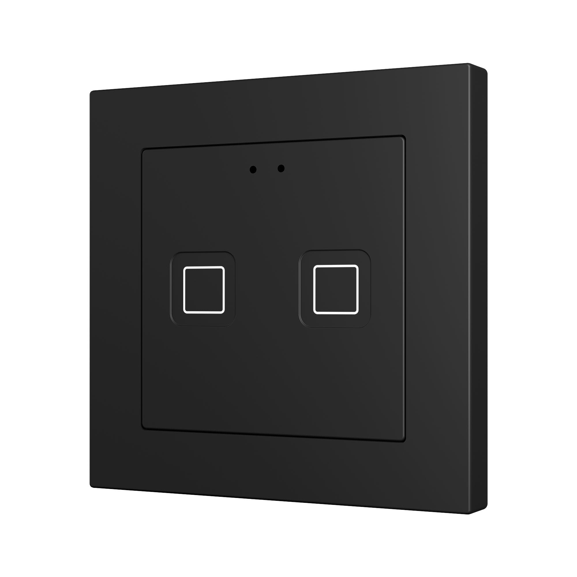 ZENNIO - Tecla RGB 55 X2. Interrupteur capacitif en polycarbonate 55 x 55 ? 2 boutons ...