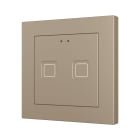 ZENNIO - Tecla RGB 55 X2. Interrupteur capacitif en polycarbonate 55 x 55 ? 2 boutons ...